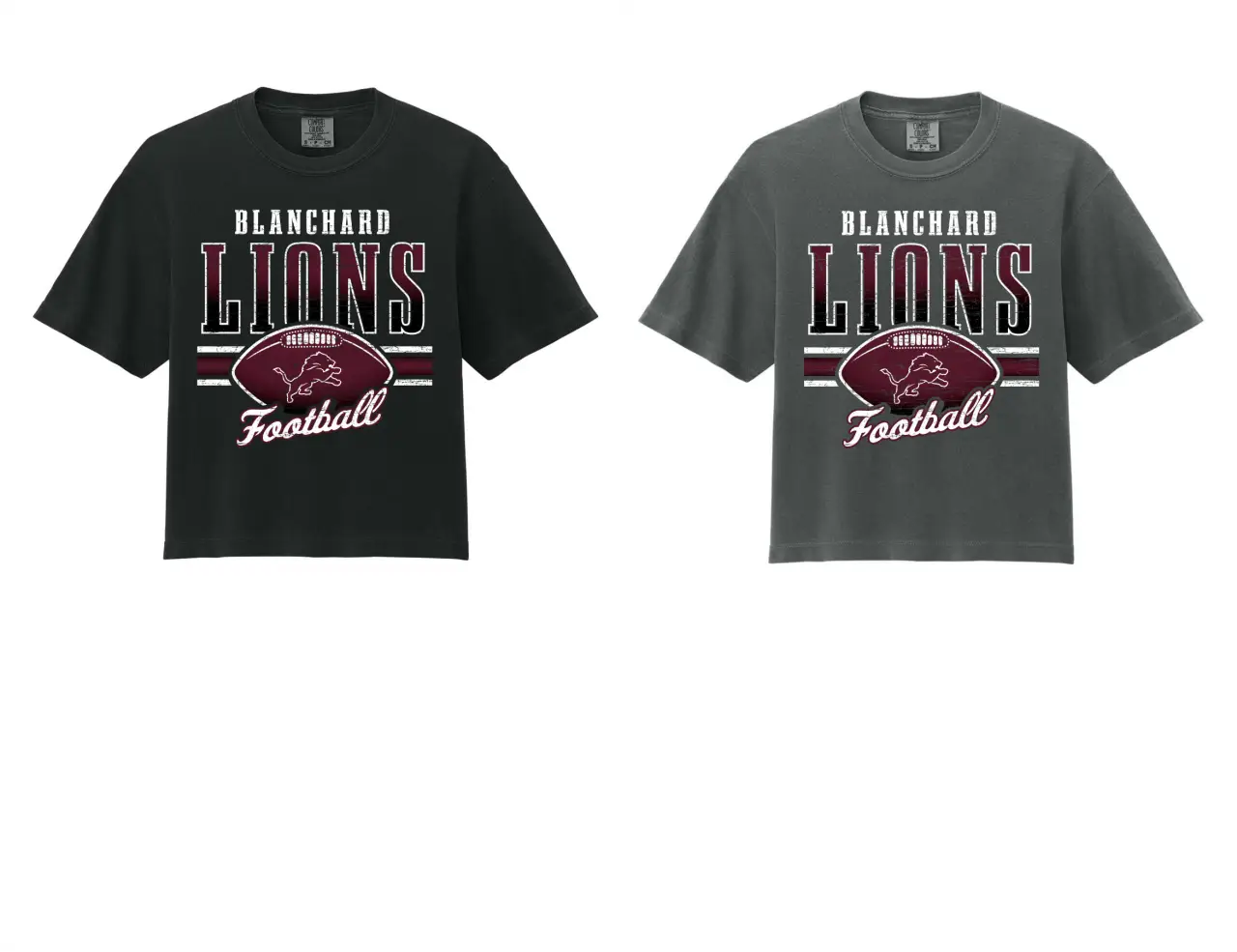 Lions Football Crop Tee