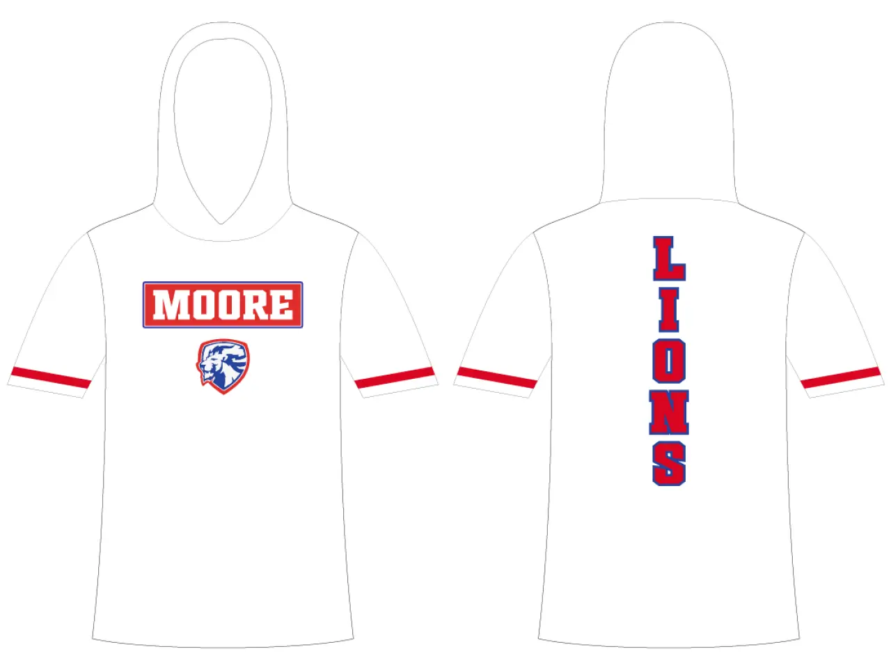 Moore Colorblock Heavyweight Top White