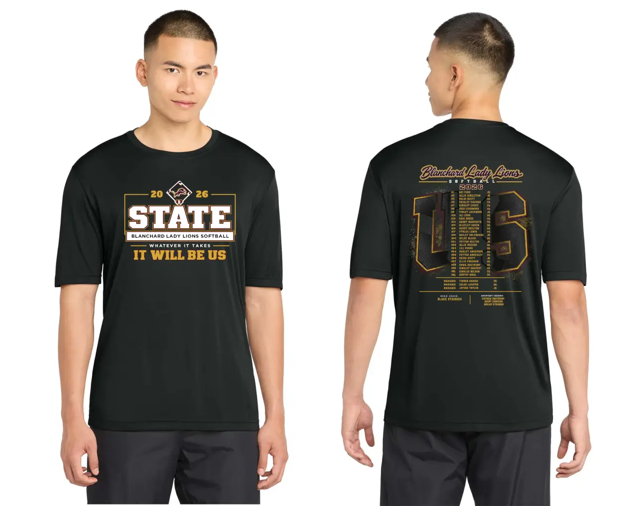 Blanchard Softball Sport Tek tee