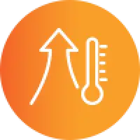 temperature rising icon