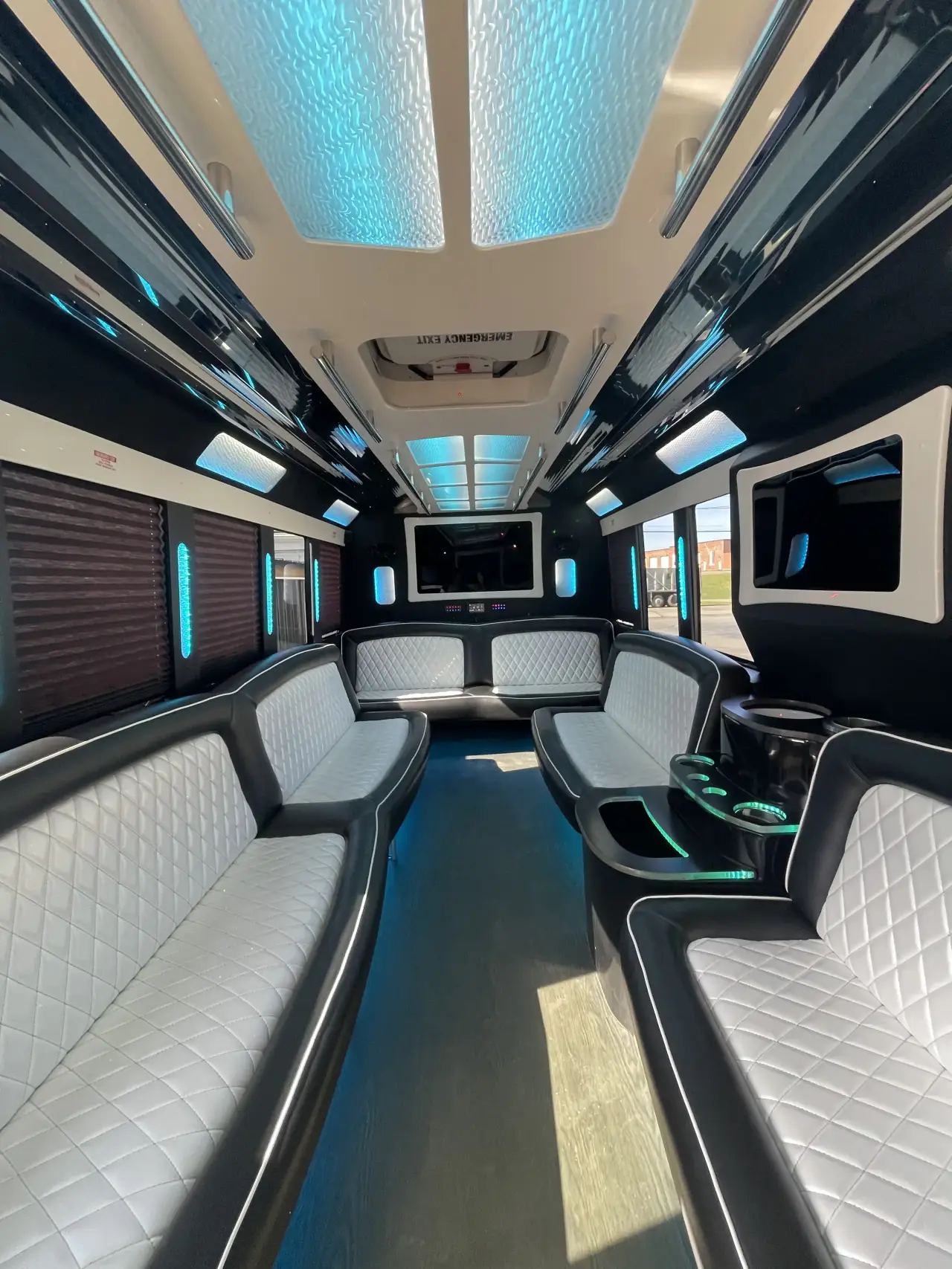 limo bus interior