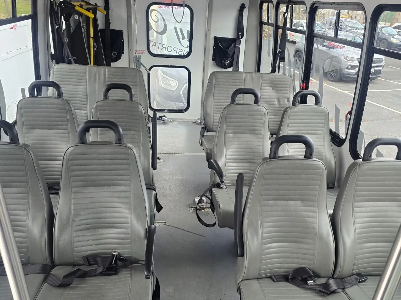 ADA-compliant bus interior