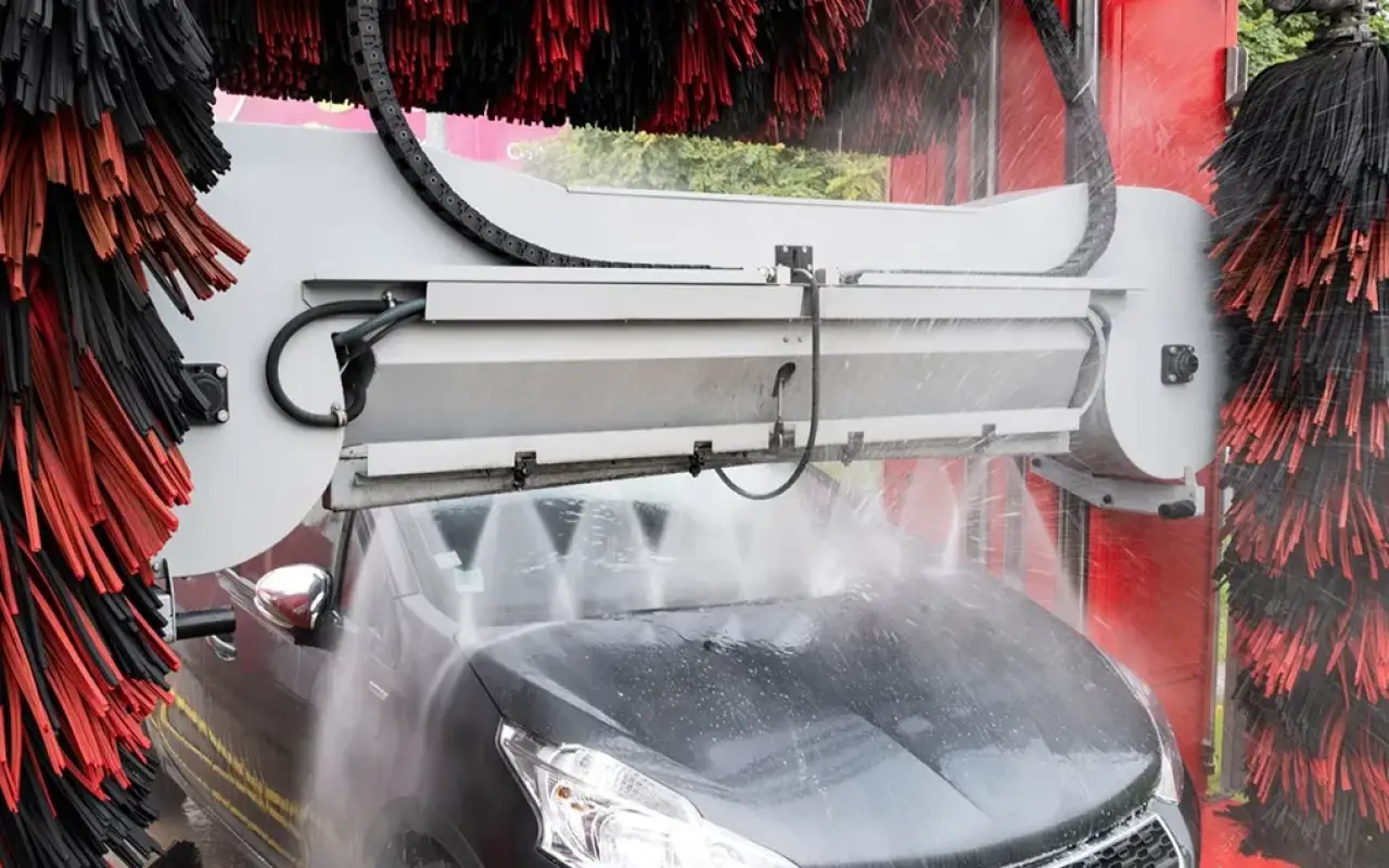 Starting a wash at a CK's Car Wash bay