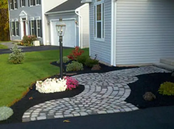 gray stone outdoor walkways