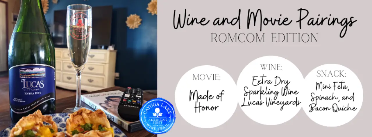 Movie Night Magic: 'Made of Honor' and Lucas Vineyards Extra Dry Sparkling Wine