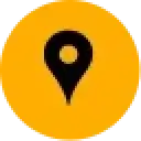 A yellow location logo