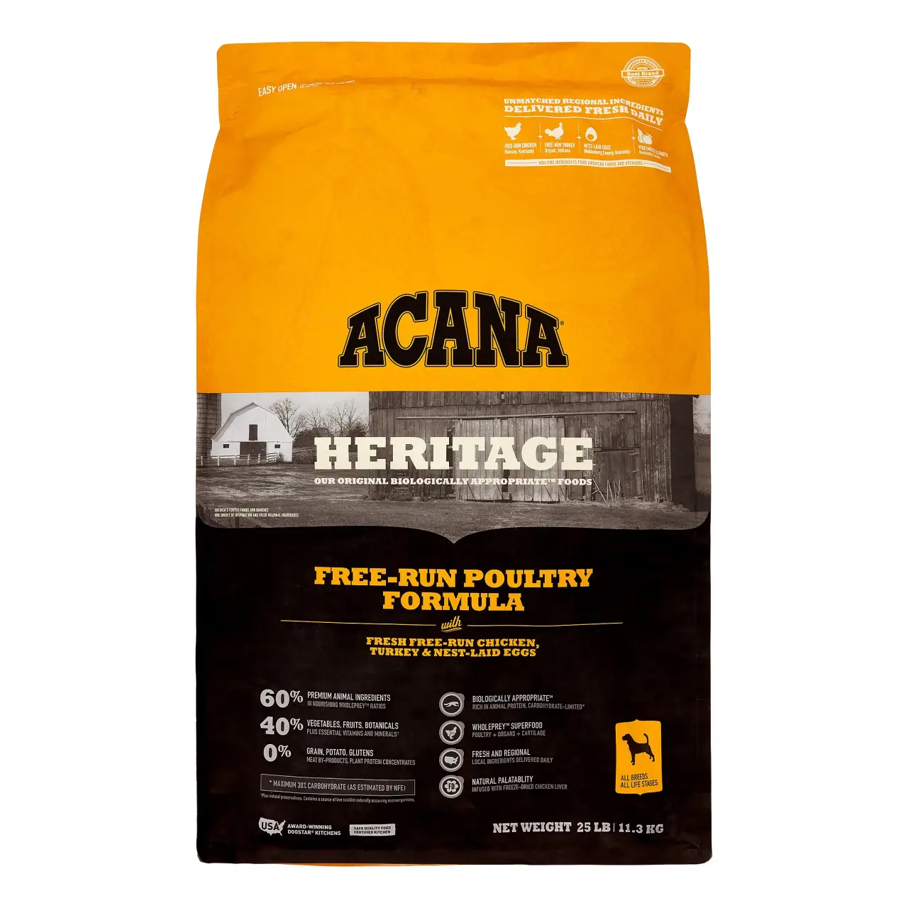 Ac Dog Heritage Poultry 25#