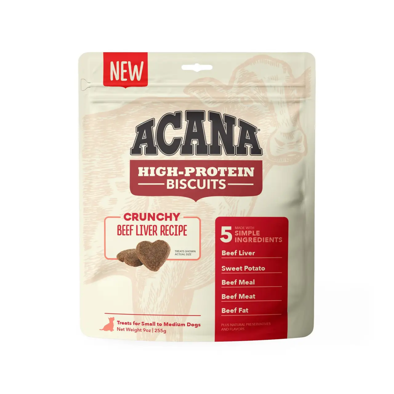Acana Beef Lvr Sm Treat 9z