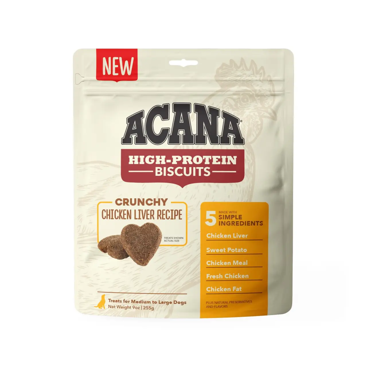 Acana Ckn Lvr Lg Treat 9z