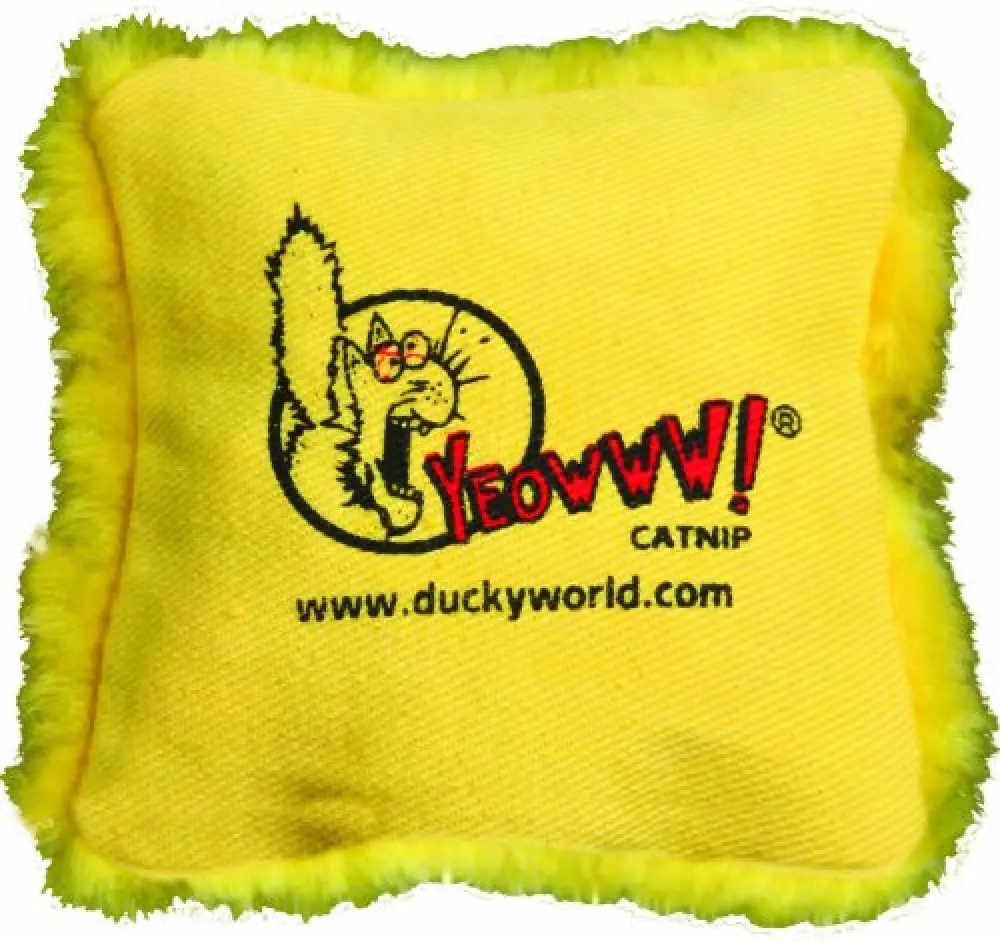 Yeowww! Catnip Pillows:yellow