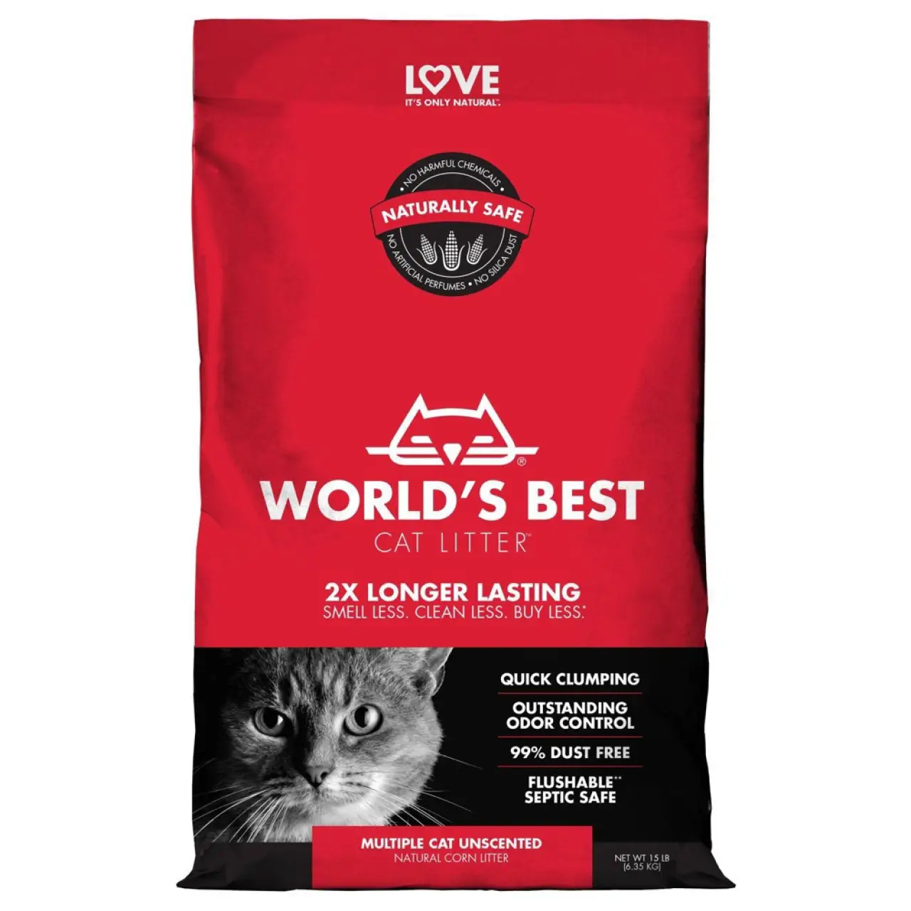 Worlds Best Cat Litter Mt15lbs