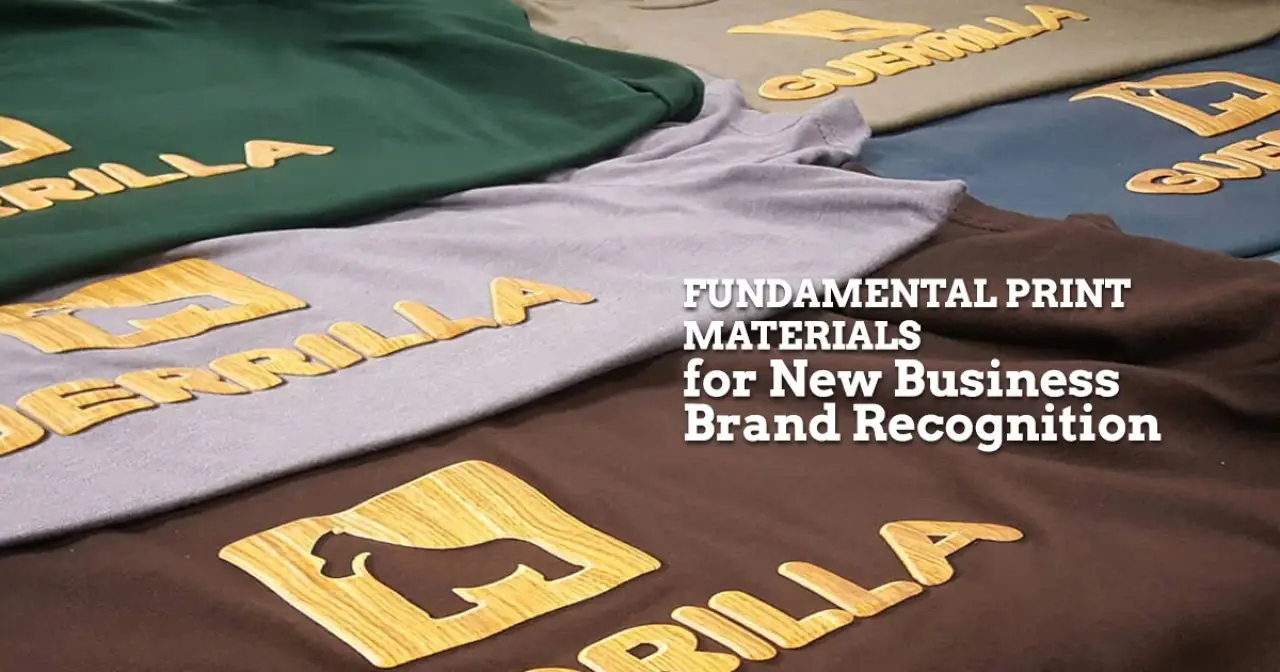 Fundamental Print Materials for New Business Brand Recognition