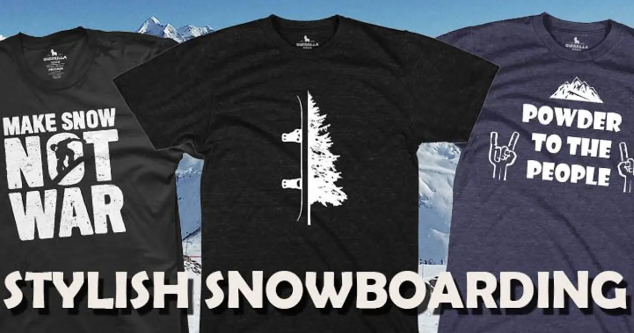 Shred with Style in These Graphic Snowboarding T-Shirts