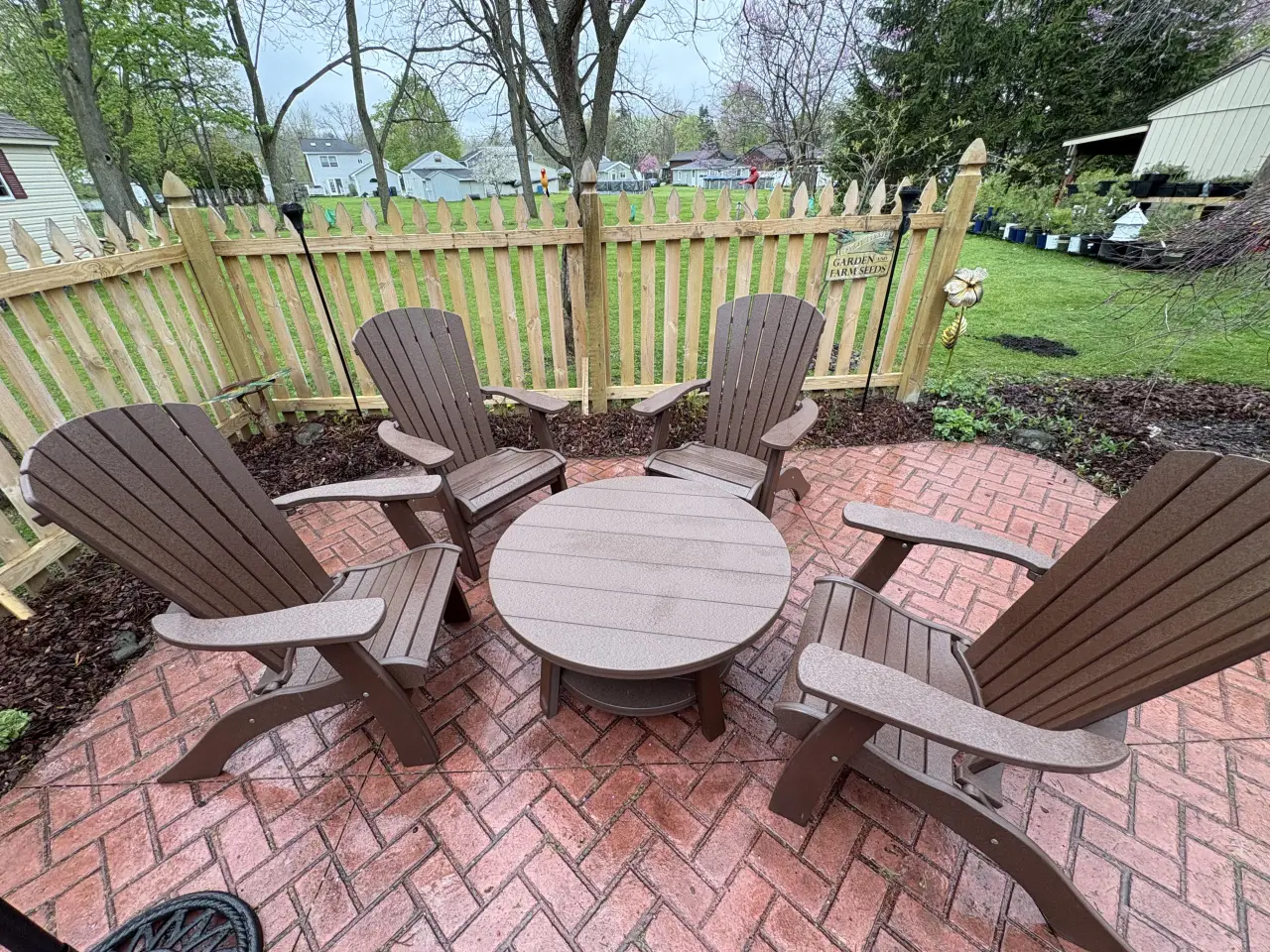 ADK Guys poly outdoor furniture customer photo