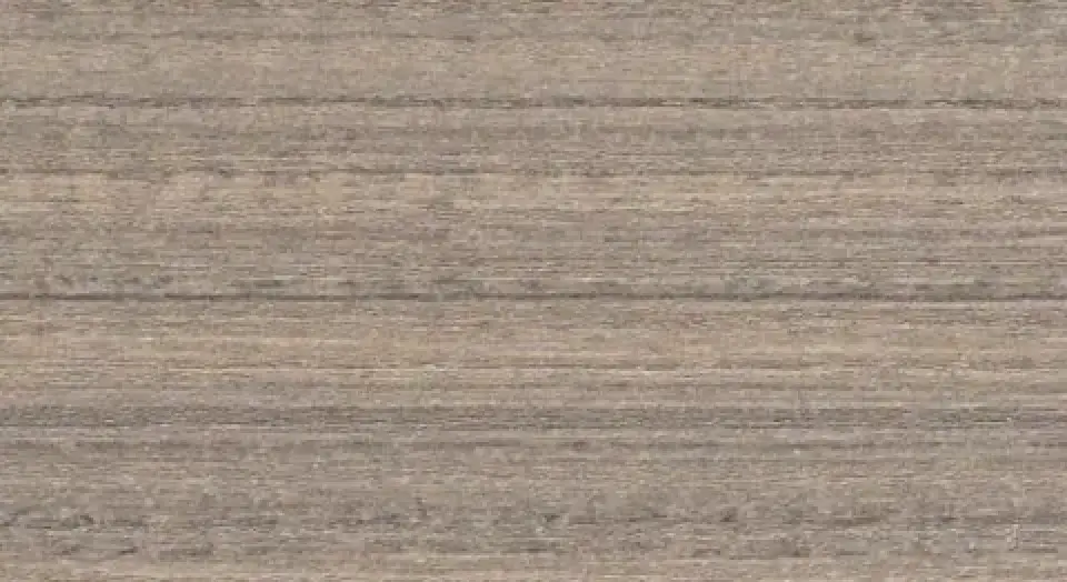 A close-up of a wooden surface with horizontal grain patterns in light and dark brown tones.