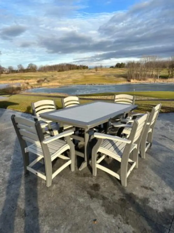 adirondack chairs and dining table set