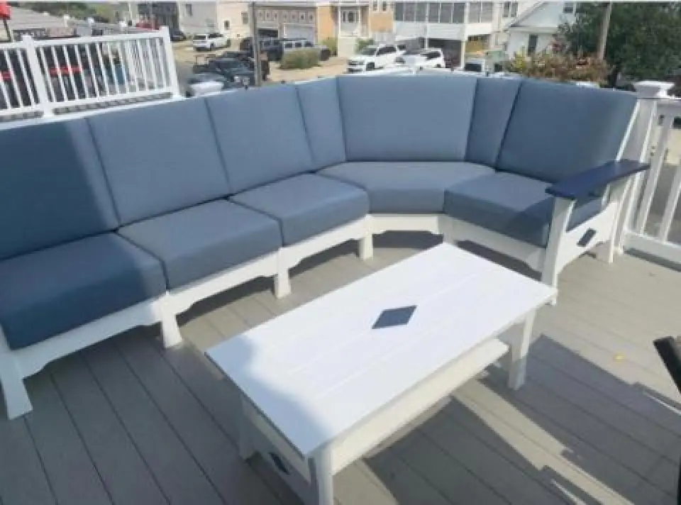 blue sofa