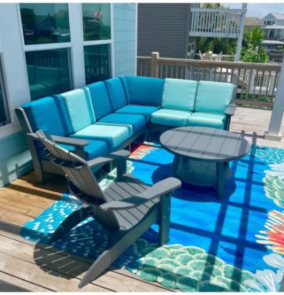blue sofa