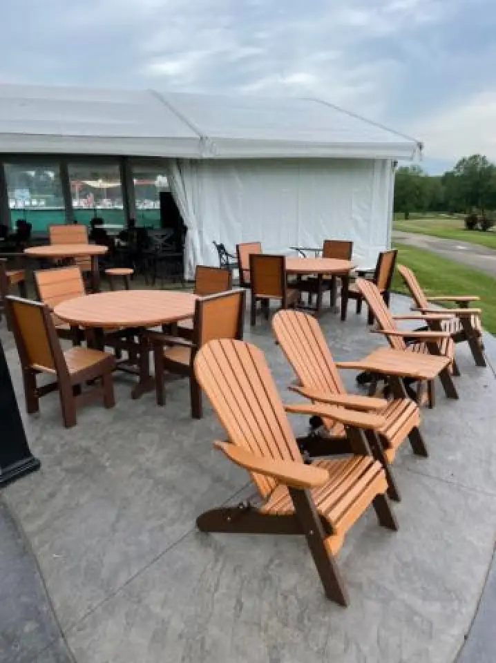 brown adirondack furniture