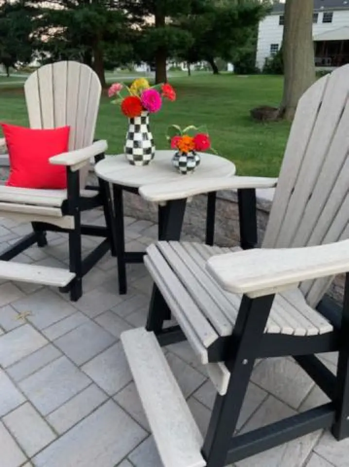 grey adirondack chairs