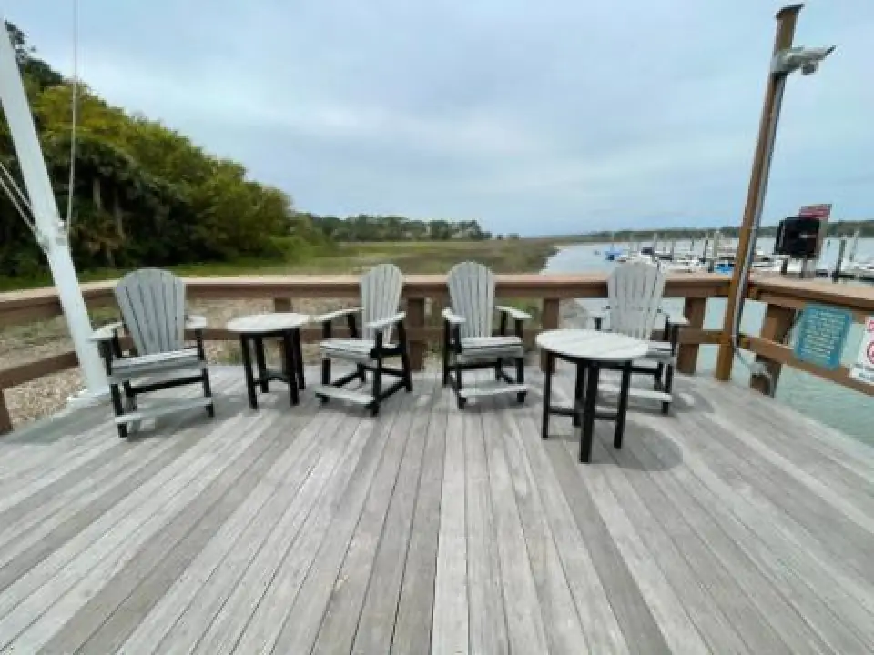 adirondack chairs with tables