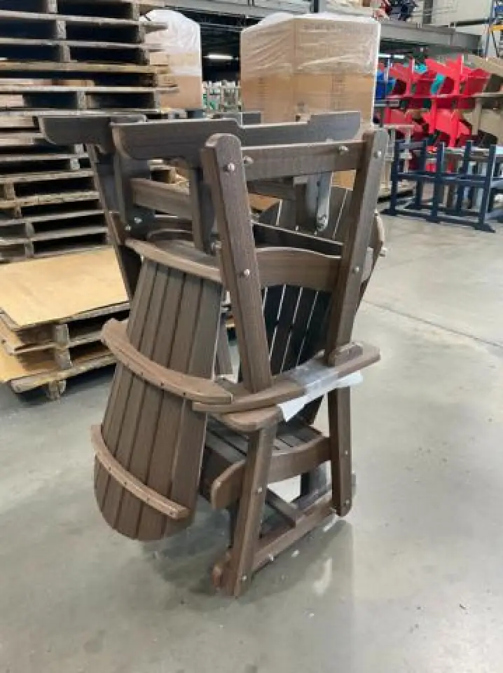 Two Adirondack Chairs Stacked