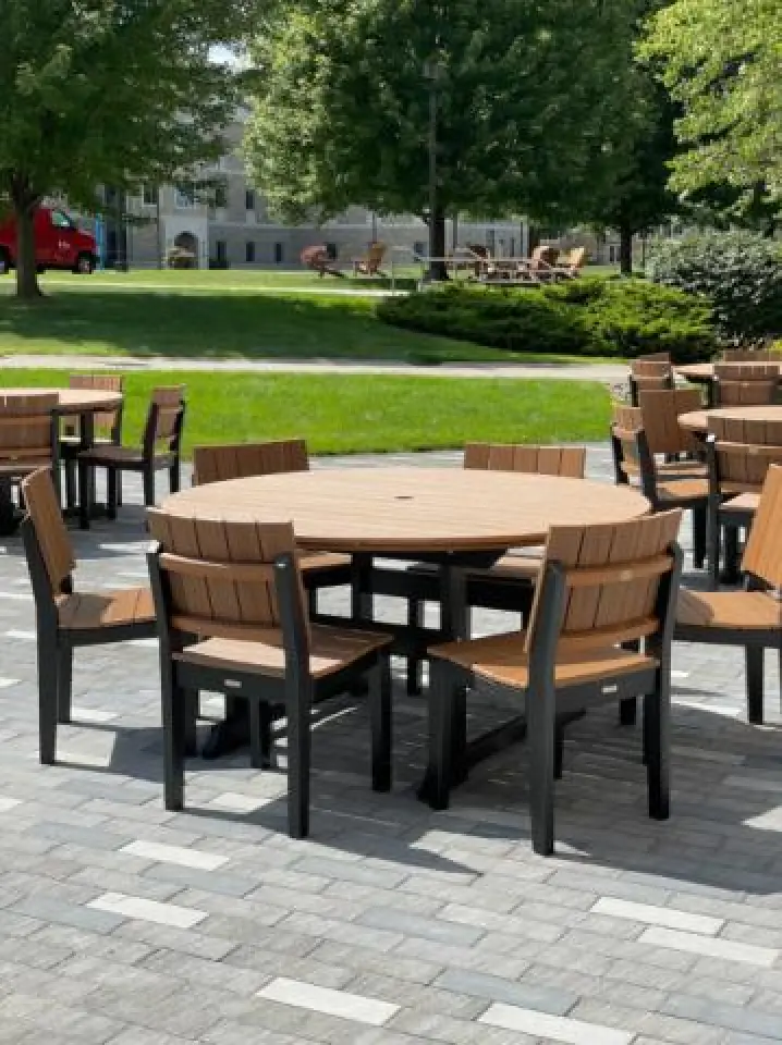 Six Chair Dining Set with Round Table