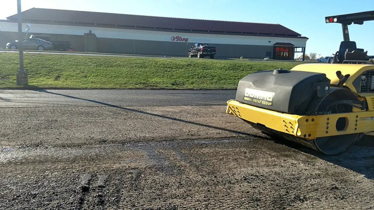 Commercial Paving of a Large Parking Lot