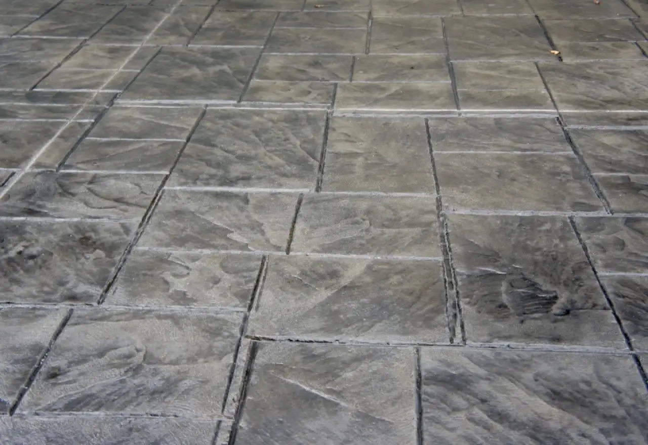 Decorative stamped concrete installation in Syracuse, NY