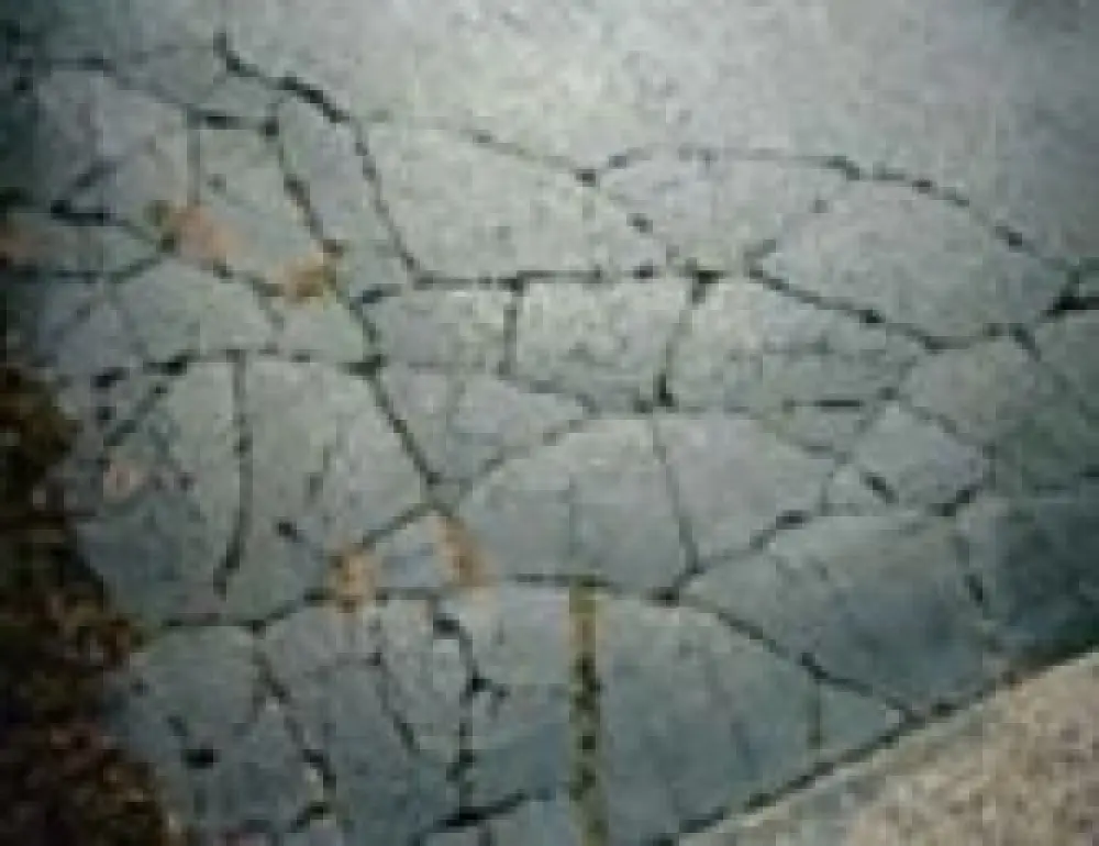 Sealed asphalt cracks after repair