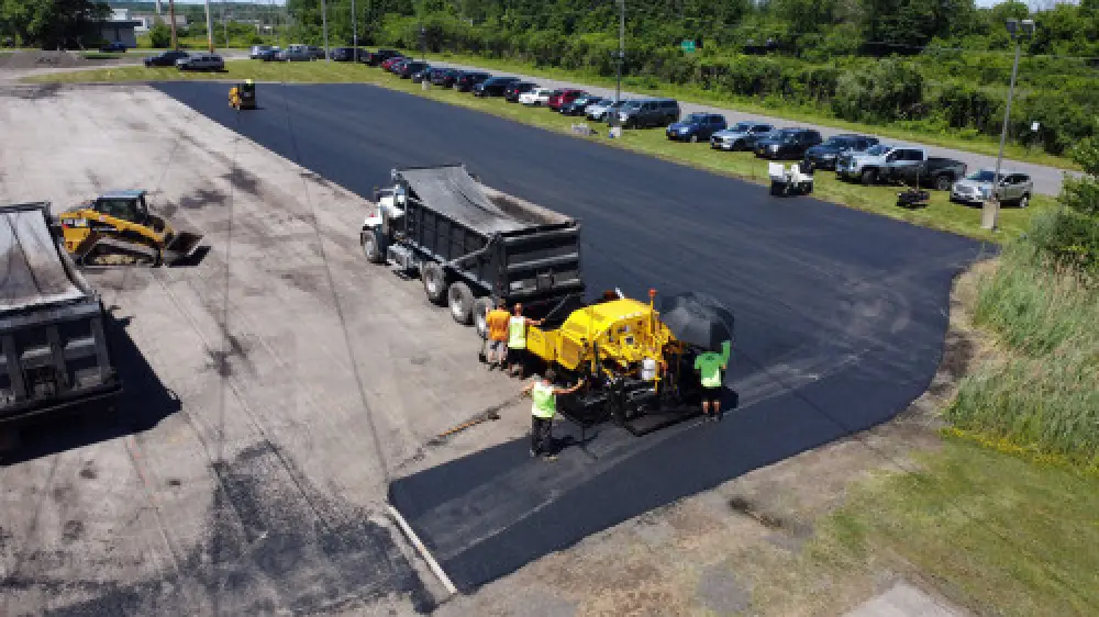 Pavement repair service for an asphalt surface