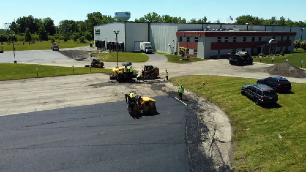 Repaired asphalt pavement surface