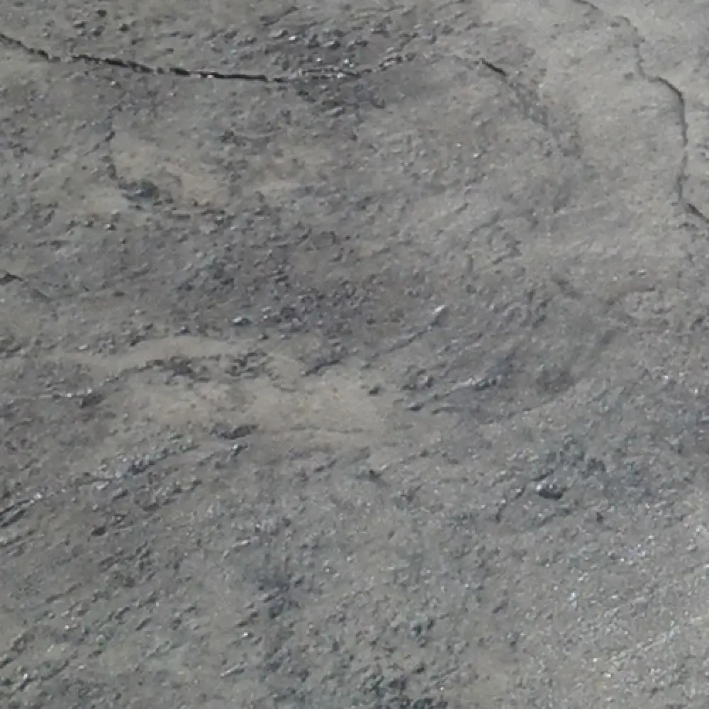 Silver textured stamped concrete sample without border