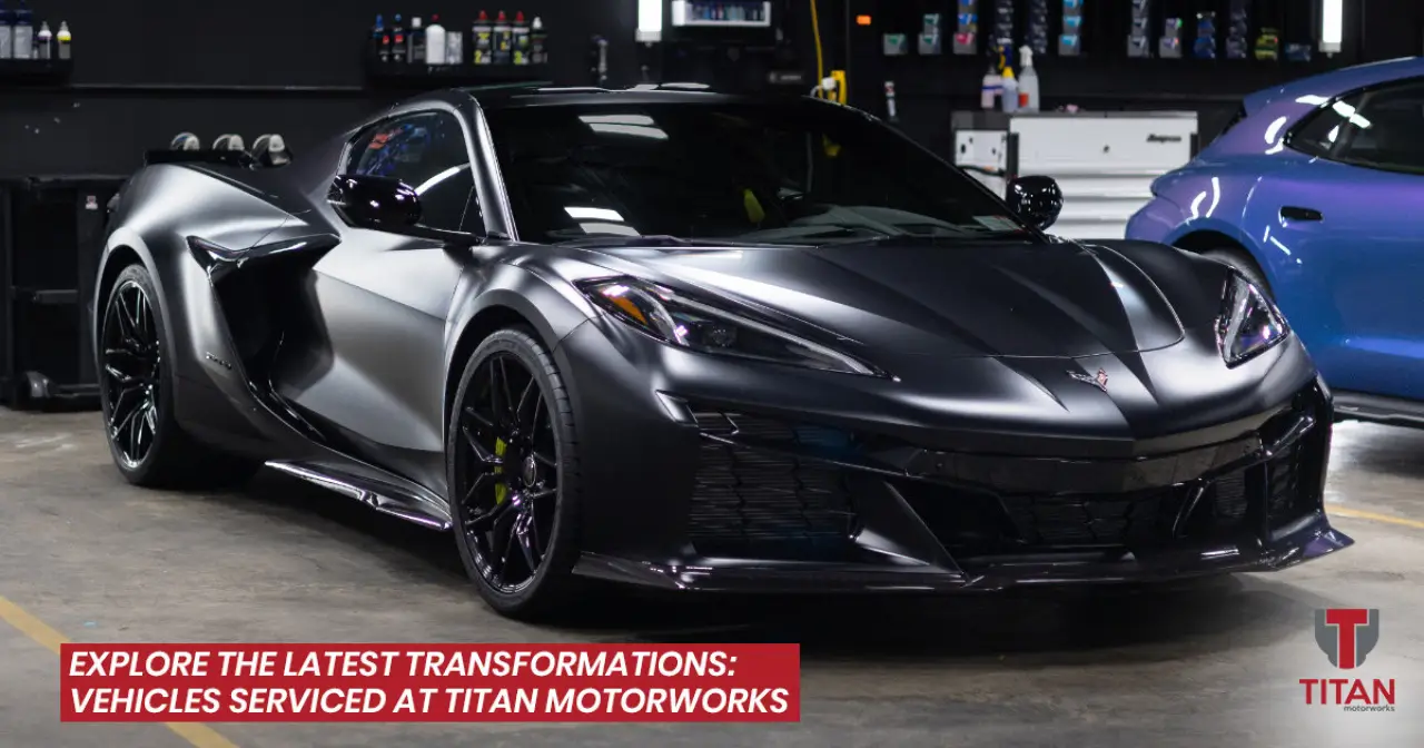 sleek black car