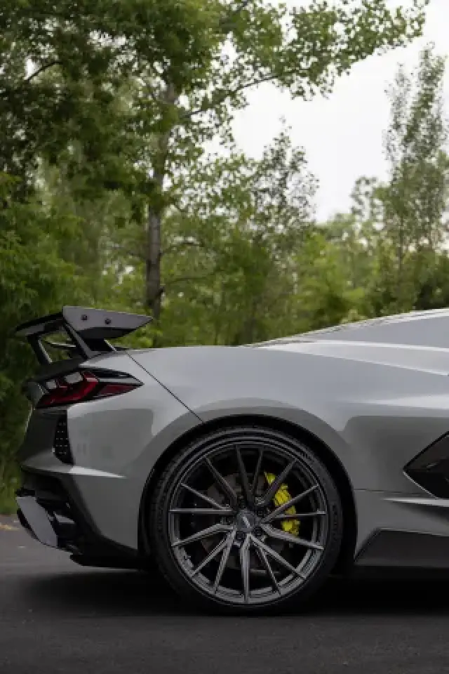 2022 Chevrolet Corvette C8 driver seat and interior trim detail