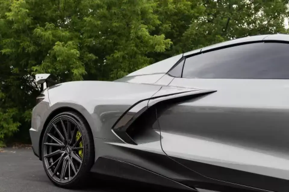 2022 Chevrolet Corvette C8 premium sports car exterior side view