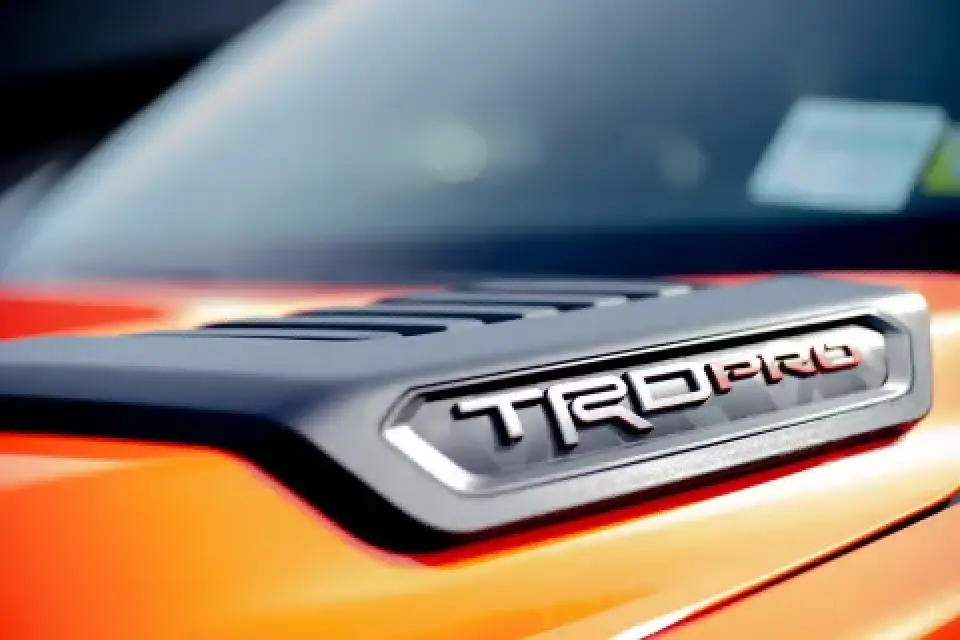Close view of 2022 Toyota Tundra TRD Pro paint protection film installation