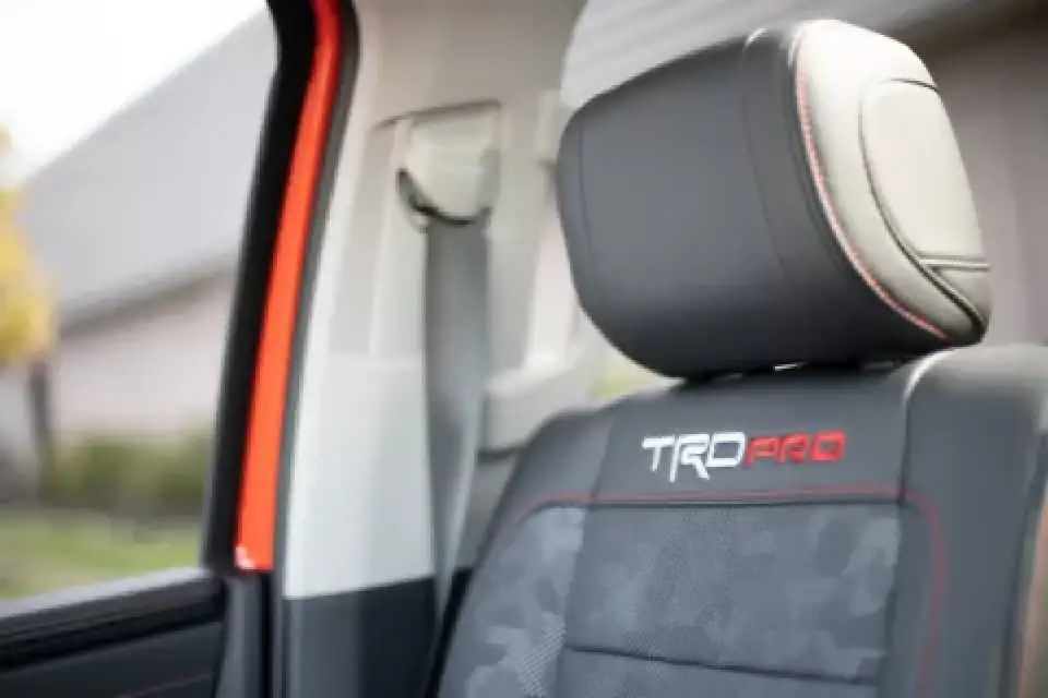 Orange 2022 Toyota Tundra TRD Pro with professional paint protection film