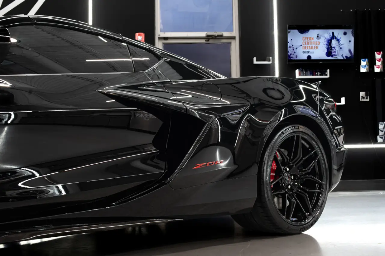 black 2023 corvette z06