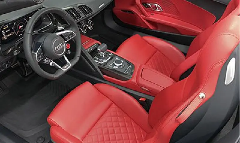 car interior with detailing