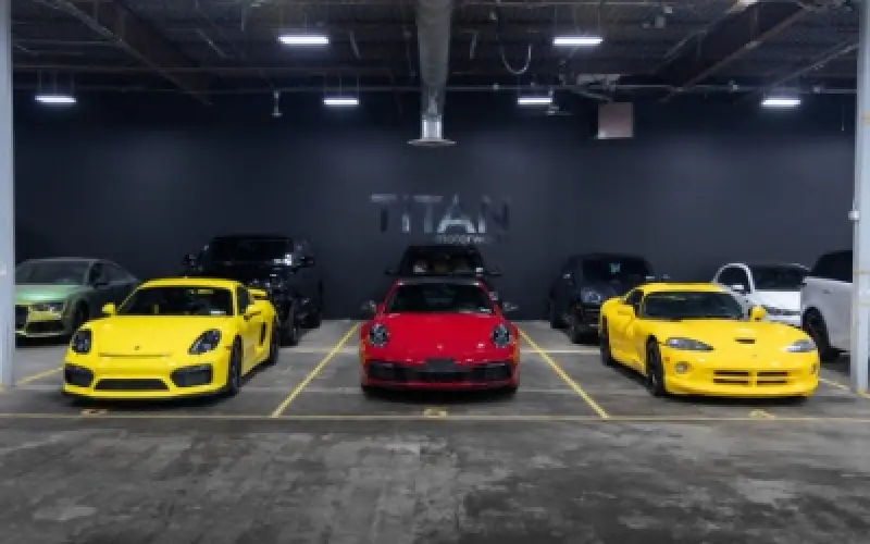indoor garage vehicle storage