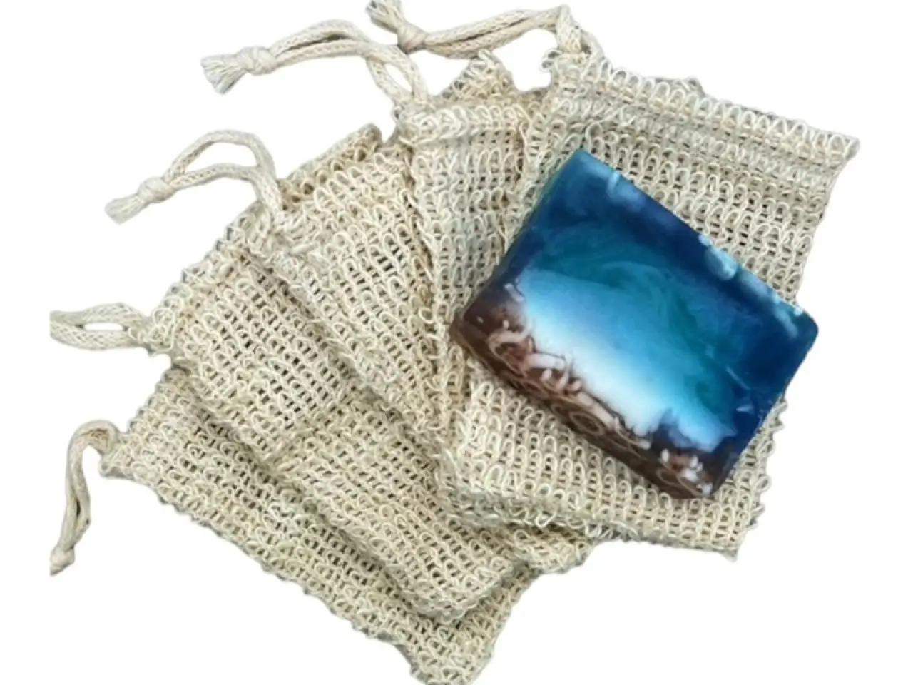 Sisal Soap Saver Bag 5-Pack