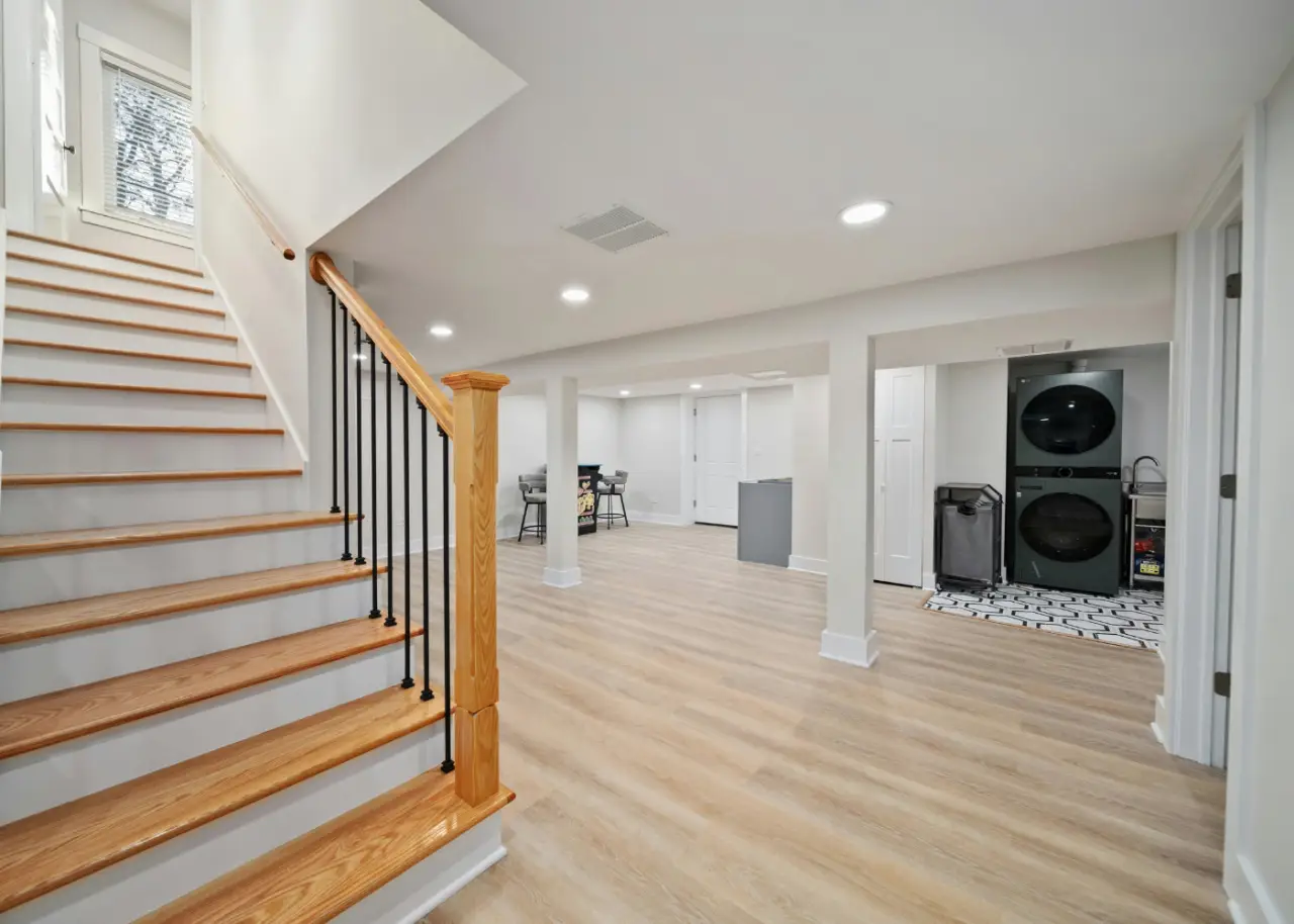Basement waterproofing system designed to help address moisture problems.
