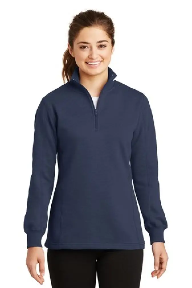 Ladies 1/4-Zip Sweatshirt - LST253