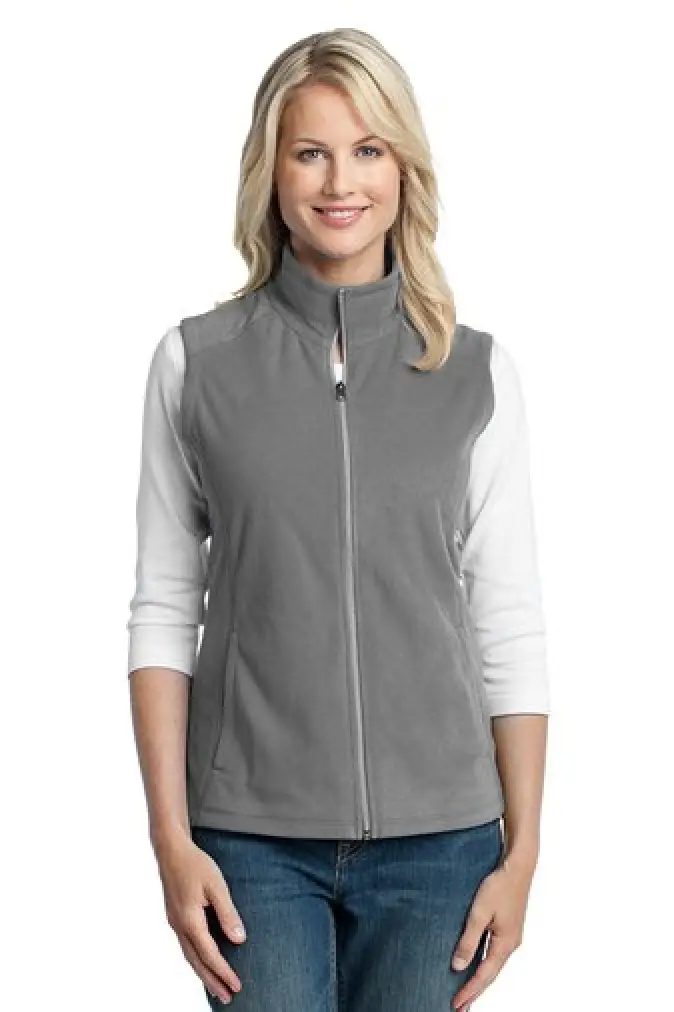 Ladies Microfleece Vest - L226 - Gray