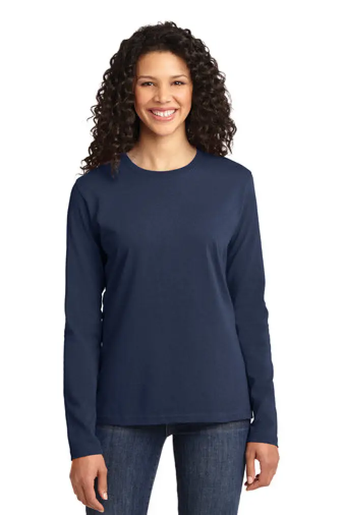 LPC54LS Port & Company® Ladies Long Sleeve Core Cotton Tee
