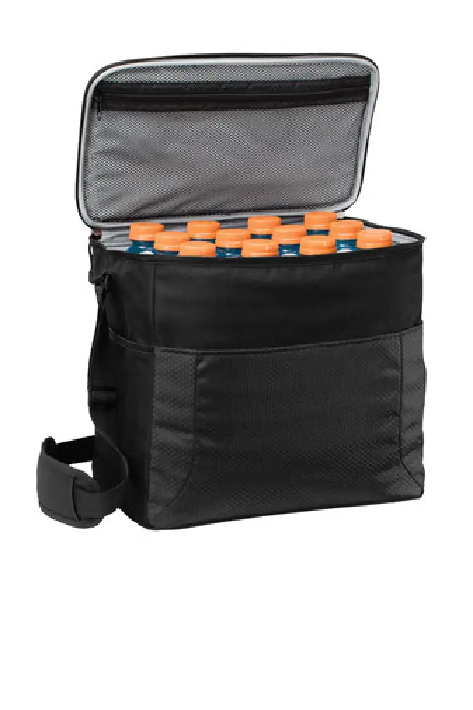 Port Authority® 24-Can Cube Cooler - BG514 - Black/Black