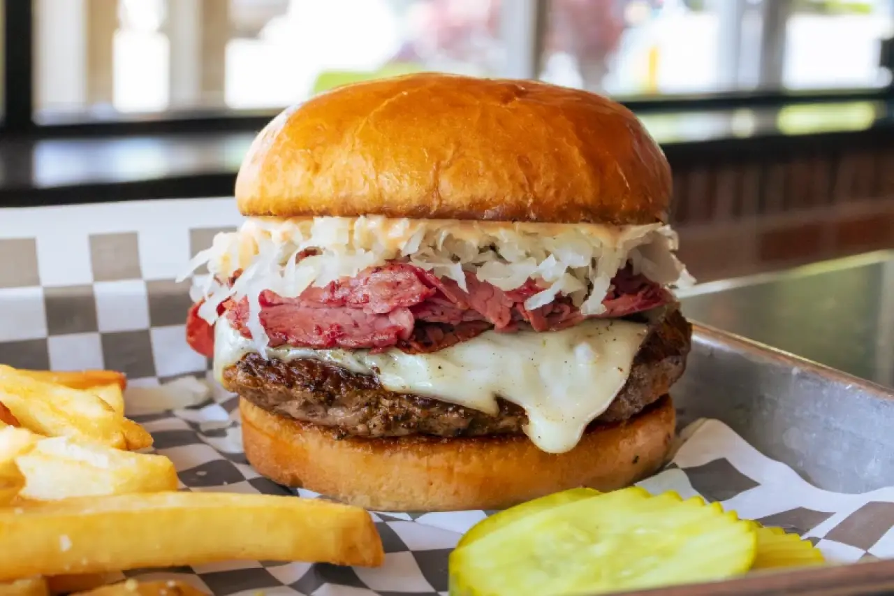 Rowdy Reuben Burger
