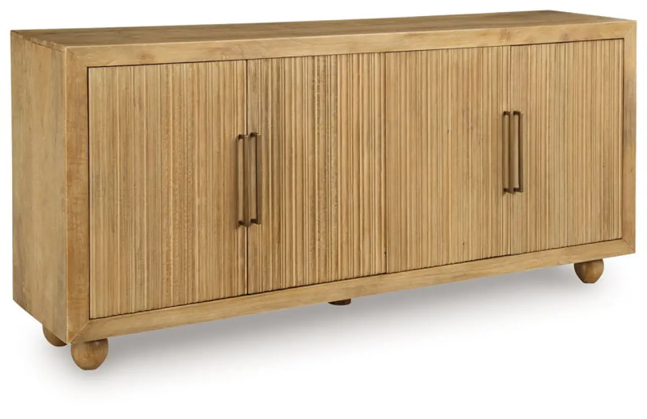 Niam - Accent Cabinet - Light Antique Beige