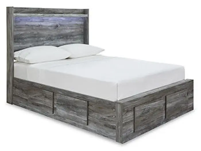 Baystorm - Twin/Full Platform Rails - Gray